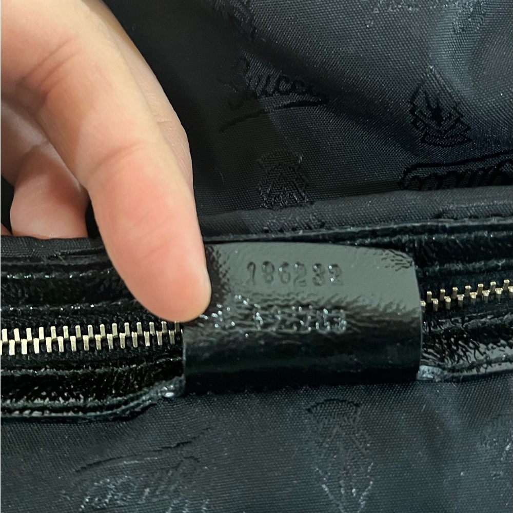 Gucci Black and Brown Travel Bag with Gold Hardware - Picture 7 of 12